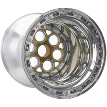 Load image into Gallery viewer, Weld Magnum Sprint 15x17 / 42-Spline / 6in. BS Gold Wheel - Outer Beadlock w/6-Dzus Cover