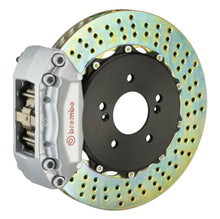 Load image into Gallery viewer, Brembo 99-05 S2000 Rear GT BBK 4 Piston Cast 328x28 2pc Rotor Drilled-Silver