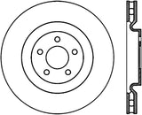 StopTech 07-13 Mustang Shelby / 11-13 Mustang GT Front Left Slotted & Drilled CRYO-STOP Brake Rotor