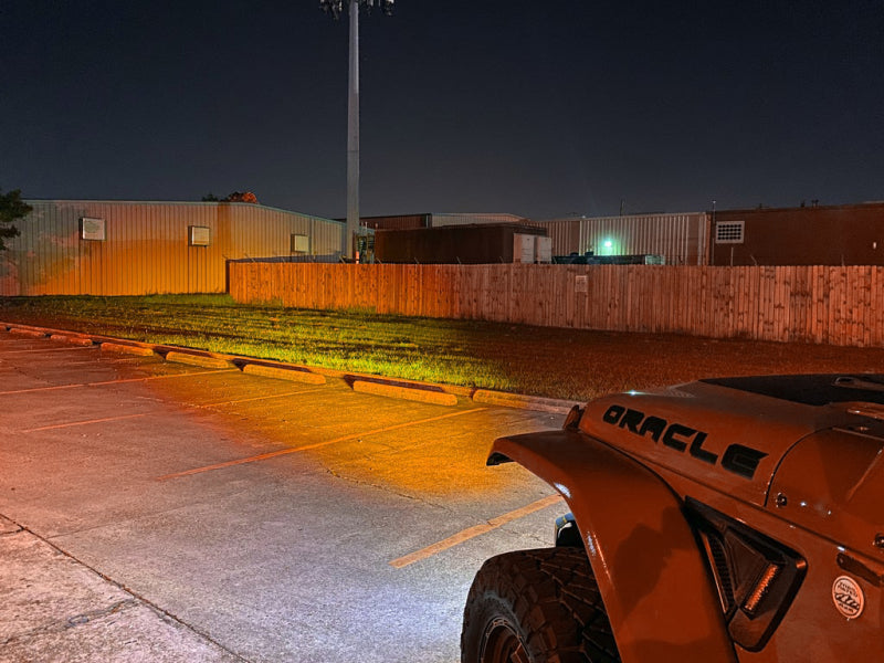 ORACLE Lighting 18-22 Jeep Wrangler JL Skid Plate w/ Integr LED Emitters - Amber NO RETURNS
