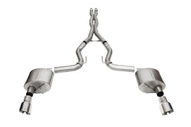 Corsa 24+ Ford Mustang GT Xtreme Cat-Back Exhaust Sys. 3.0in Dual Rear Exit w/4.5in Pro Series Tips