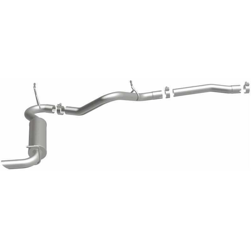 MagnaFlow 12-14 Jeep Wrangler 3.6L Single Straight Rear P/S Exit Stainless C/b Perf Exhaust-Comp