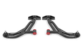 BMR Suspension 05-14 Ford Mustang Lower A-Arms - Black Hammertone - Non-Adjustable