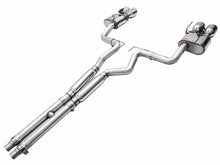 Load image into Gallery viewer, AWE 2024 Ford Mustang Dark Horse S650 RWD SwitchPath Catback Exhaust w/ Quad Chrome Silver Tips