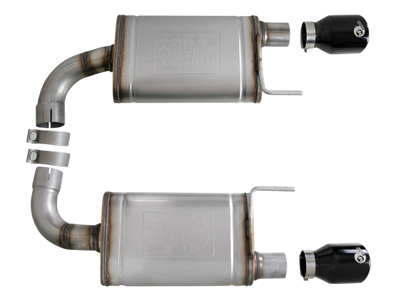 afe MACH Force-Xp Axle-Back Exhaust System Ford Mustang GT 15-17 V8-5.0L
