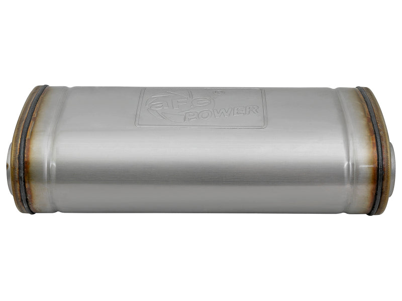 aFe MACH Force-Xp Muffler 2-1/2 IN ID Offset/Dual x 18 IN L x 8 IN W x 5 IN H - Oval Body
