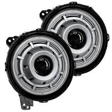 Load image into Gallery viewer, Oracle Oculus Bi-LED Projector Headlights for Jeep JL/Gladiator JT - Satin Silver - 5500K NO RETURNS