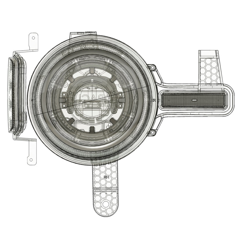 Oracle 2021+ Ford Bronco Oculus  Bi-LED Projector Headlights - Amber/White Switchback NO RETURNS