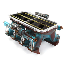 Load image into Gallery viewer, Holley Hi Ram Single Stage Nitrous Spacer Plate System (15lb Bottle)