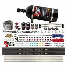 Load image into Gallery viewer, 4 Cylinder 4 Solenoid Dual Stage Direct Port System With Distribution Blocks, SBT Nozzle (E85) - 45-55 PSI (10lb Bottle)