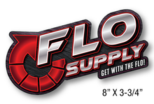 Load image into Gallery viewer, Flo Supply Promotional Decal - Contour Cut (8"x 3-3/4")
