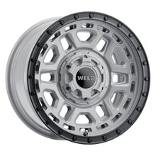 Load image into Gallery viewer, Weld Off-Road Crux 17x9in / 5x139.7 BP / ET 0 / 110.2mm Bore - Gloss Armor Gray / Satin Black Wheel