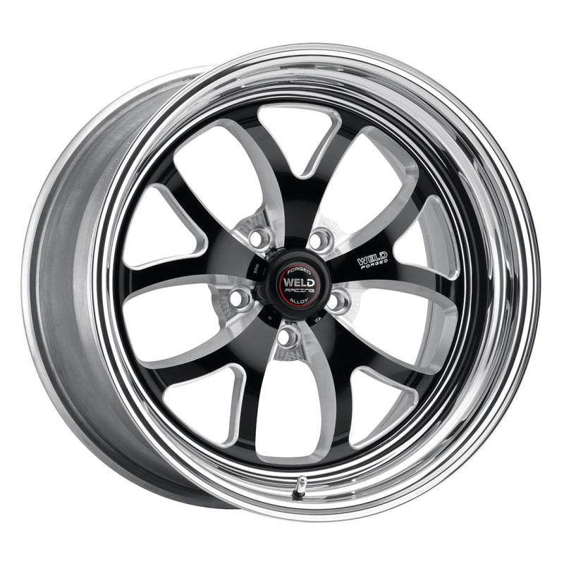 Weld S76 15x9.33 / 5x4.75 BP / 3.5in. BS Black Wheel (Medium Pad) - Non-Beadlock