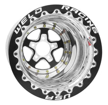 Load image into Gallery viewer, Weld Alumastar 2.0 15x12 / 5x4.5 BP / 5in. BS Black Wheel - Black Single Bead Lock MT