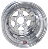 Weld Alumastar 15x14 / 5x4.5 / 5 BS / 3.18 HB - Polished Center - Polished Shell - Non-BL Wheel