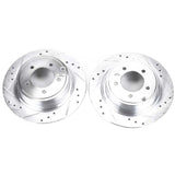 Power Stop 11-14 Chrysler 200 Rear Evolution Drilled & Slotted Rotors - Pair