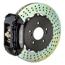 Load image into Gallery viewer, Brembo 99-06 TT (8N) Front GT BBK 4 Piston Cast 2pc 328x28 2pc Rotor Drilled-Black