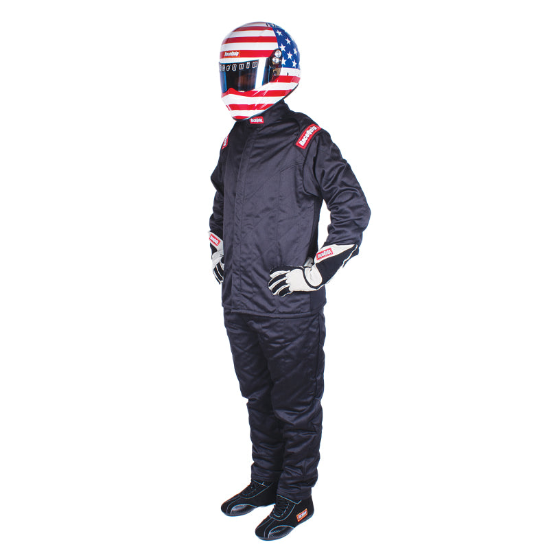 RaceQuip Black Chevron-5 Jacket SFI-5 - Small