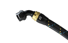 Load image into Gallery viewer, GReddy AN08 60 DEGREE HOSE END SWIVEL BLACK/GOLD ANODIZED