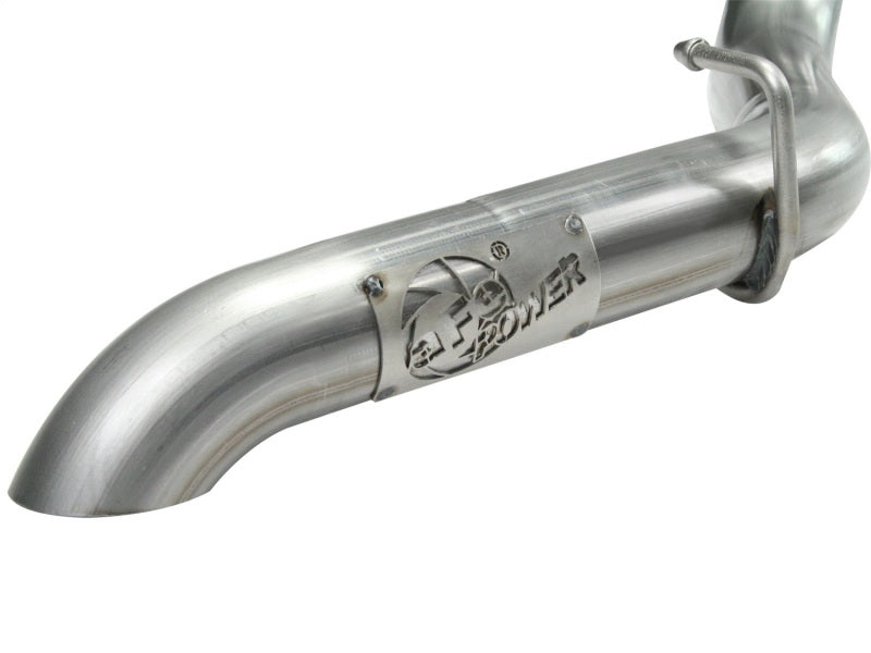 aFe MACHForce XP Exhaust Cat-Back SS-409 04-06 Jeep Wrangler TJ Unl L6 4.0L 2.5in Off-Road No Tip