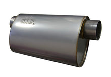 Load image into Gallery viewer, Kooks 3in Oval Offset/Offset (Same Side) Muffler 14in Long Body Stainless Steel