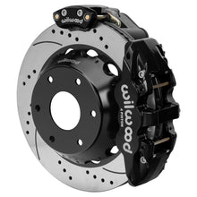 Load image into Gallery viewer, Wilwood Big Ford New Style Aero4 Rear EPB Kit - 14in Drilled Rotor - 2.50in Offset - Black