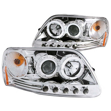 Load image into Gallery viewer, ANZO 1997.5-2003 Ford F-150 Projector Headlights w/ Halo and LED Chrome 1pc