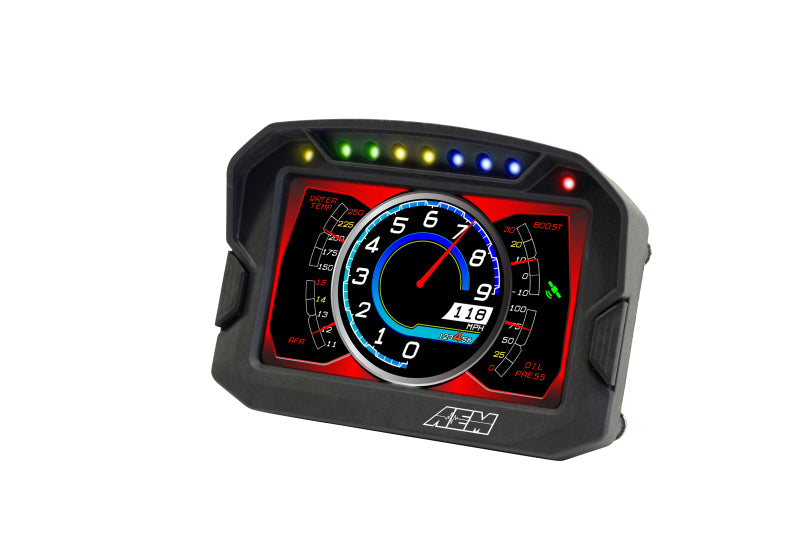 AEM CD-5LG Carbon Logging Digital Dash Display w/ Internal 10Hz GPS & Antenna