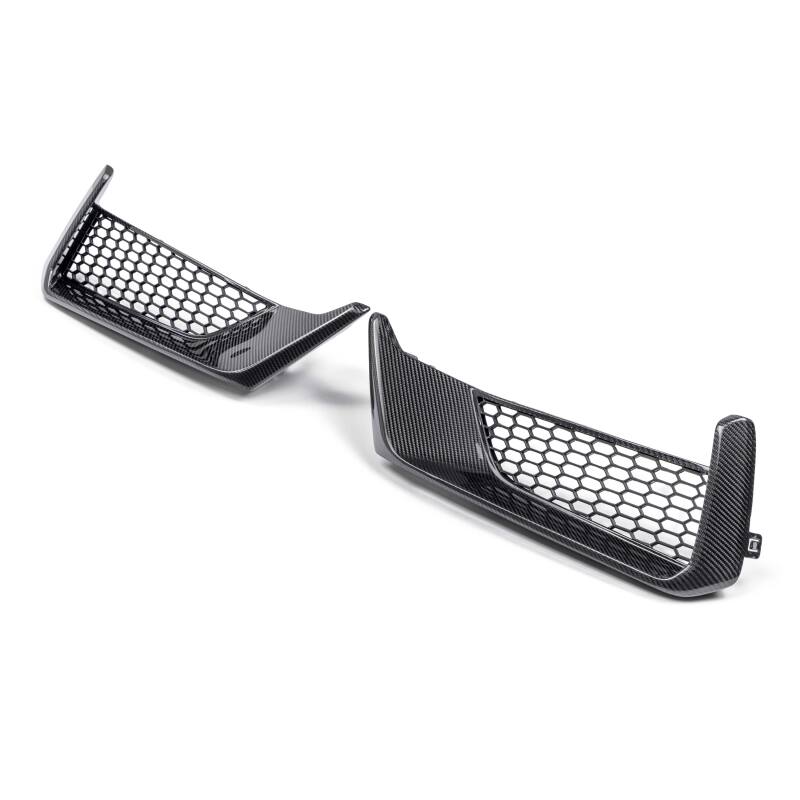 Anderson Composites 2024 Ford Mustang Dark Horse Carbon Fiber Front Bumper Inserts