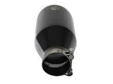 Load image into Gallery viewer, aFe MACH Force-Xp 409 SS Clamp-On Exhaust Tip 2.5in. Inlet / 4.5in. Outlet / 9in. L - Black