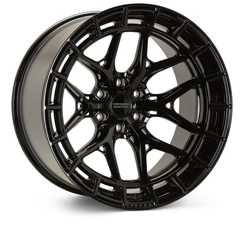 Vossen HFX-1 22x12 / 5x112 / ET42 / 66.56 / Super Deep - Gloss Black Wheel