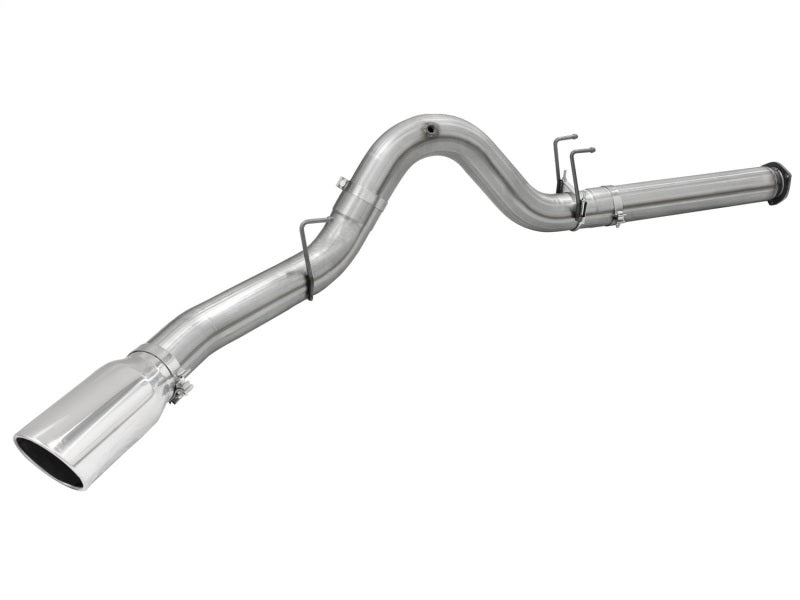 aFe MACHForce XP Exhaust 5in DPF-Back SS Exh 2015 Ford Turbo Diesel V8 6.7L Polished Tip