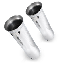 Load image into Gallery viewer, Stainless Works Bell Exhaust Tips- 2 1/4in ID Inlet 2 1/4in Body