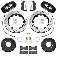 Load image into Gallery viewer, Wilwood 99-02 Nissan Skyline Aerolite 6R Front BBK w/ 14.00in D/S Rotors &amp; Flexlines - Black