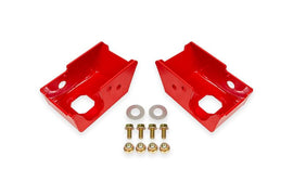 BMR 2021+ Ford Bronco (Exc. Bronco Sport) Rear Shock Mount Skid Plates - Red