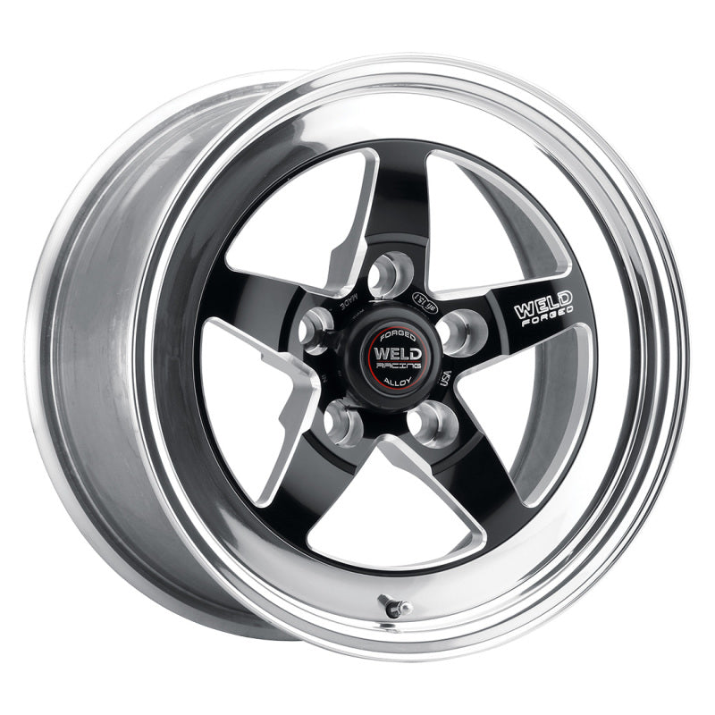 Weld S71 15x11.33 / 5x4.5 BP / 4.5in. BS Black Wheel (Low Pad) - Non-Beadlock