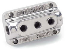 Load image into Gallery viewer, Edelbrock Fuel Block Triple Polished