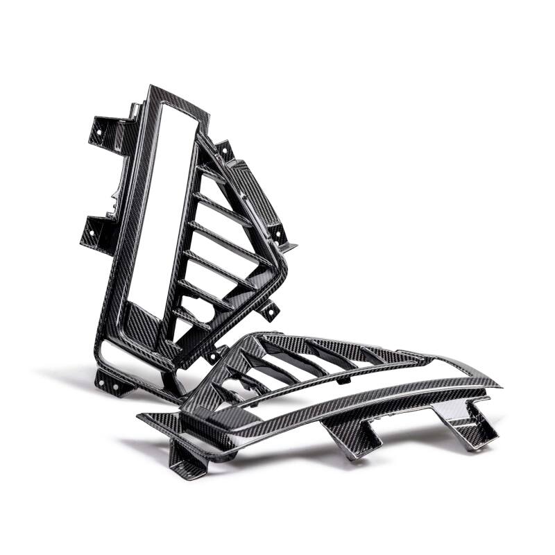 Anderson Composites 22-24 Cadillac CT5 Black Wing Type-OE Carbon Fiber Side Grilles