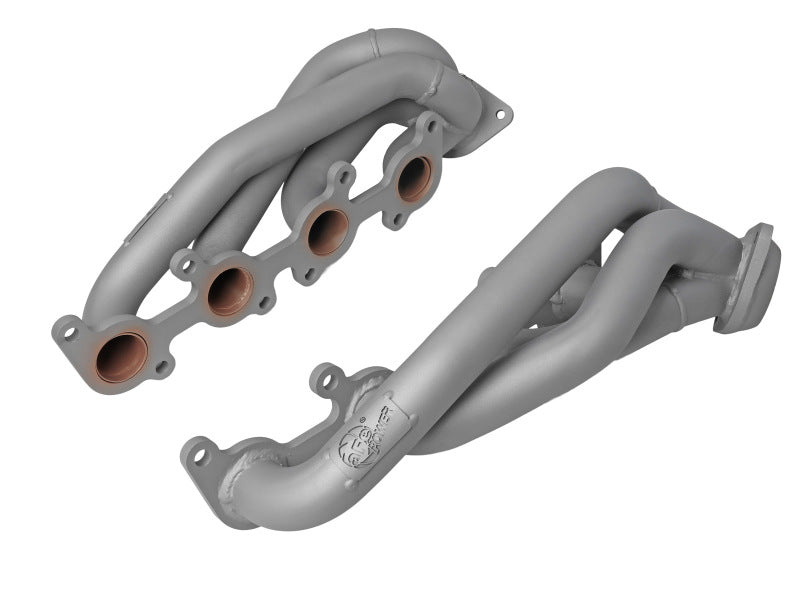 aFe Ford F-150 15-22 V8-5.0L Twisted Steel 1-5/8in to 2-1/2in 304 Stainless Headers w/ Titanium Coat