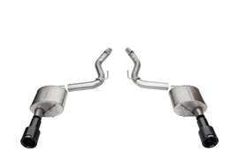 Corsa 2024 Ford Mustang GT Coupe 3in Sport Axle-Back Exhaust - 4.5in Black Carbon Fiber Tips