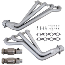 Load image into Gallery viewer, BBK 10-15 Camaro LS3 L99 Long Tube Exhaust Headers With Converters - 1-3/4 Chrome