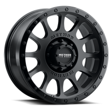 Load image into Gallery viewer, Method Wheels MR305 NV 18x9 +18mm Offset 6x135 94mm CB Matte Black - Gloss Black Lip