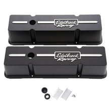 Load image into Gallery viewer, Edelbrock Valve Cover Racing Series Chevrolet 1959-1986 262-400 CI V8 Tall Black