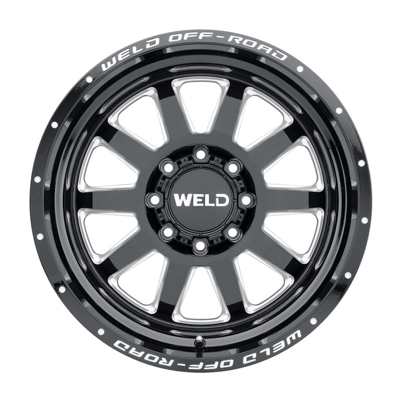 Weld Off-Road W102 20X9.0 Stealth 5X139.7 5X150 ET00 BS5.00 Gloss Black MIL 110.2