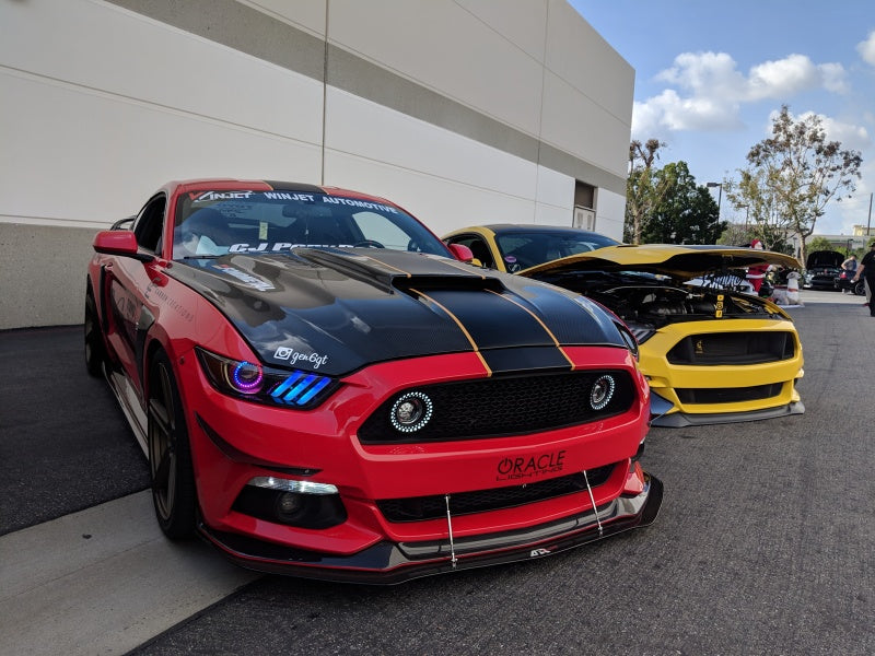 Oracle 15-17 Ford Mustang V6/GT/Shelby Dynamic DRL  w/ Halo Kit - ColorSHIFT - Dynamic NO RETURNS