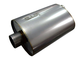 Kooks 2.5in. Oval Center/Offset Muffler 12in. Long Body Stainless Steel