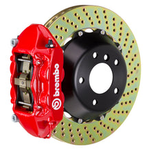 Load image into Gallery viewer, Brembo 93-98 Supra Rear GT BBK 4 Piston Cast 380x28 2pc Rotor Drilled-Red