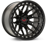 Vossen LCX-02 24x12 - 6x139.7 - ET44 - Ultra Deep - 78.1 - Satin Black Wheel