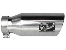 Load image into Gallery viewer, aFe MACH Force-Xp 304 Stainless Steel Clamp-on Exhaust Tip Polished 3in Inletx4-1/2in Outletx12in L