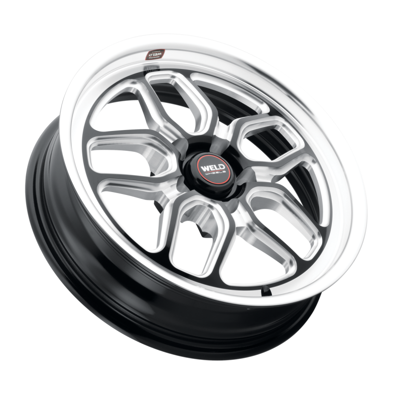 Weld Laguna Drag 18x5 / 5x120.65 / 2.1 BS / 78.1 HB - Gloss Black Milled - Non-BL Wheel